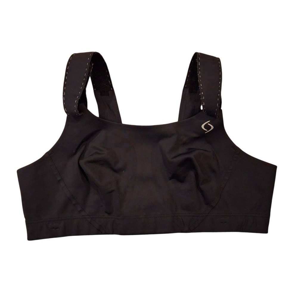 Moving Comfort Juno‎ Sports Bra Black High Impact Racerback 38C 350087-510